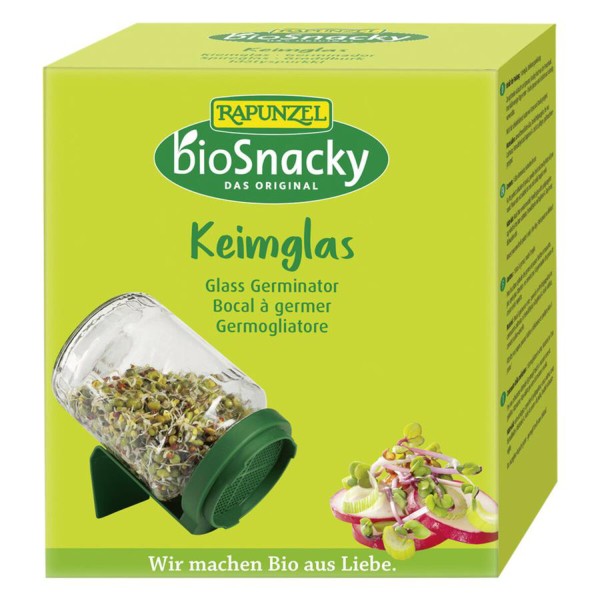 Keimglas mit Sieb