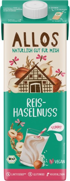 Reis Haselnuss Drink