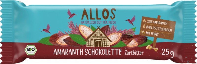 Amaranth-Schokolette Zartbitter