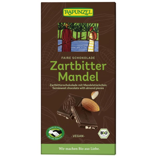 Schokolade Zartbitter mit Mandelstückchen