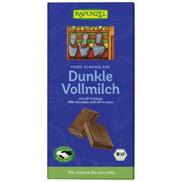 Schokolade Vollmilch dunkel 46 %