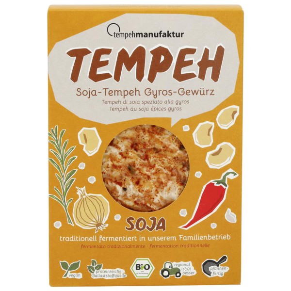 Tempeh Gyros aus Soja