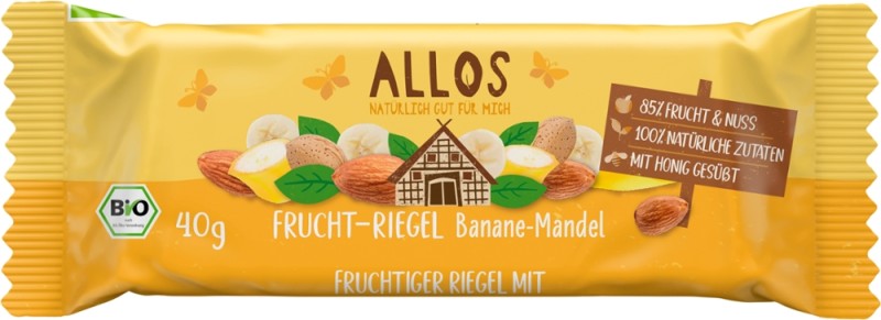 Fruchtschnitte Banane-Mandel