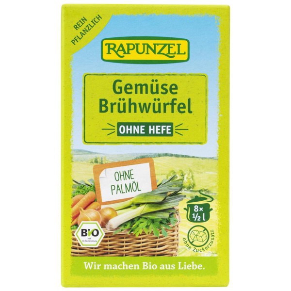 Gemüse Brühwürfel ohne Hefe