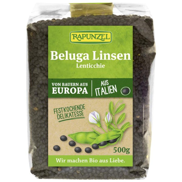Linsen Beluga schwarz