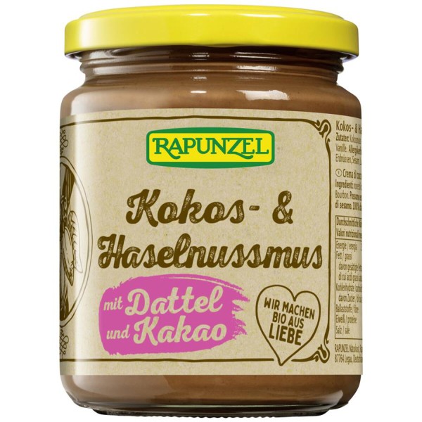 Kokos Haselnussmus (mit Kakao)
