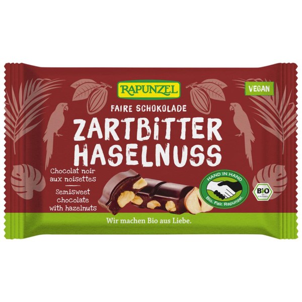 Schokolade Zartbitter Haselnuss 60 %